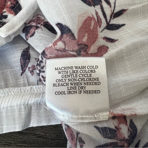 Fred David Floral Blouse Size Medium - Picture 10 of 11